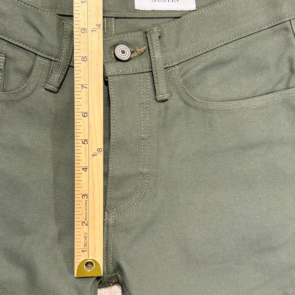 Gustin Jeans Mens 30 California Skinny Olive Green Button Fly NWOT - Picture 6 of 10